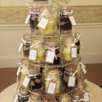 chocolate &amp; lemon wedding cake jars