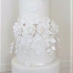 White Iced Flower, 4-tier wedding cake