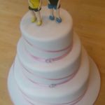 runners wedding cake