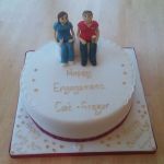 Engagement celebration cake